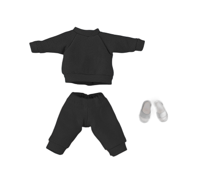 Nendoroid Doll Outfit Set: Sweatshirt and Sweatpants (Black/Gray)