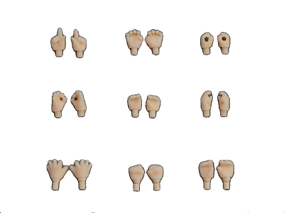 Nendoroid Doll: Hand Parts Set (Almond Milk)
