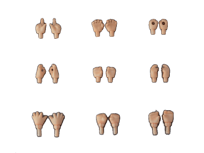 Nendoroid Doll: Hand Parts Set (Peach/Cinnamon/Cream)