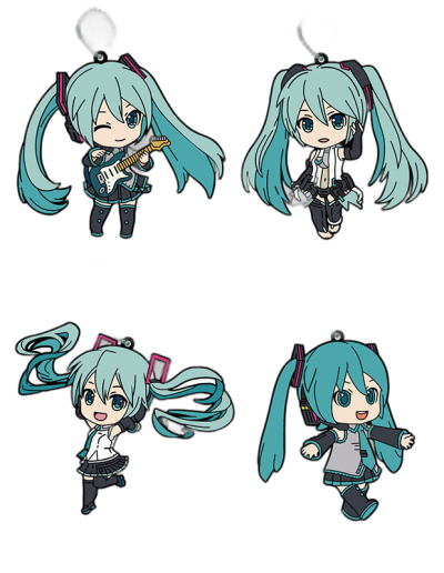 Hatsune Miku Nendoroid Plus Rubber Keychain