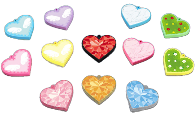 Nendoroid More Heart Base (Diamond Cut: Black/Gold Glitter/Silver Glitter/Pink Glitter, Garden: Green/Yellow, Angel Wings: Blue/Yellow/Purple, Marble: Pink/Blue)