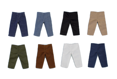 Nendoroid Doll Outfit Set: (Denim - Navy/Denim - Blue/Black/Beige/Olive Drab/Brown/White/Navy) - L Size