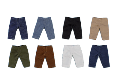 Nendoroid Doll Outfit Set: (Denim - Navy/Denim - Blue/Black/Beige/Olive Drab/Brown/White/Navy)