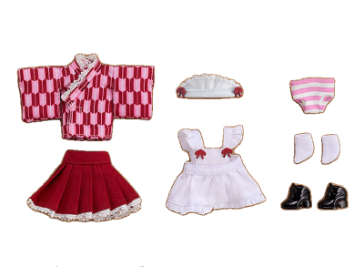 Nendoroid Doll: Outfit Set (Japanese-Style Maid - Pink)