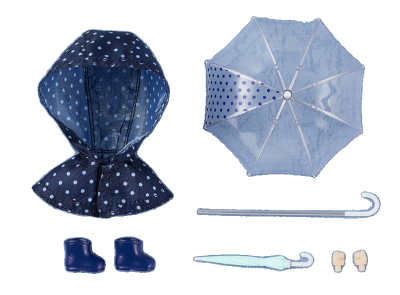 Nendoroid Doll: Outfit Set (Rain Poncho - Polka Dots)