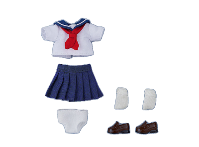 Nendoroid Doll Outfit Set: Short-Sleeved Sailor Outfit (Navy/Gray)