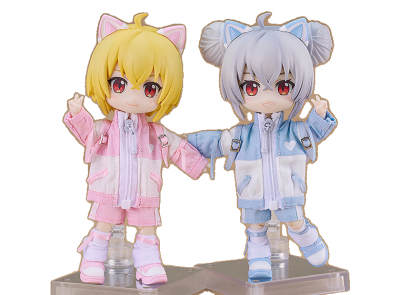 Nendoroid Doll Outfit Set: Subculture Fashion Tracksuit (Pink/Blue)