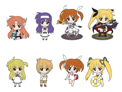 Nendoroid Petite Trading Rubber Straps: Magical Girl Lyrical Nanoha The MOVIE 1st - SCENE 02