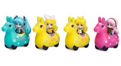 Nendoroid Plus: Hatsune Miku x CuteRody Pullback CarsHatsune Miku & CuteRody (Mint) / Kagamine Rin & CuteRody (Lemon) / Kagamine Len & CuteRody (Lemon) / Megurine Luka & CuteRody (Peach)