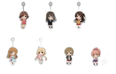 Nendoroid Plus: IDOLM@STER Cinderella Girls Acrylic Keychains with Stand(Uzuki Shimamura/Rin Shibuya/Mio Honda/Anzu Futaba/Riina Tada/Kirari Moroboshi/Jougasaki Mika)