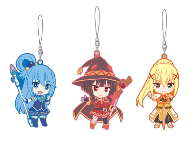 Nendoroid Plus KONO SUBARASHII SEKAI NI SYUKUFUKU WO! 2 Rubber Strap Set: Aqua, Megumin & Darkness