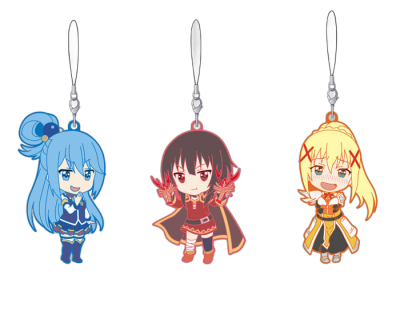 Nendoroid Plus KONO SUBARASHII SEKAI NI SYUKUFUKU WO! 2 Rubber Strap Set: Aqua, Megumin & Darkness 2
