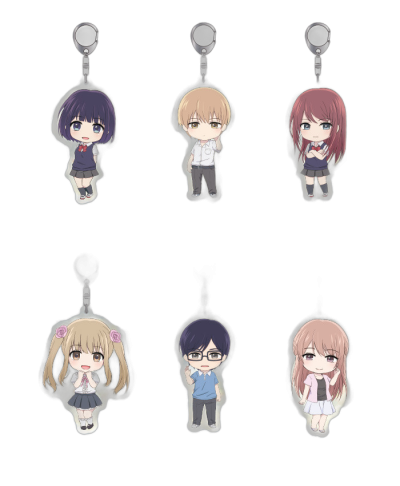 Nendoroid Plus Scum's Wish Acrylic Keychains (Hanabi Yasuraoka / Mugi Awaya / Sanae Ebato / Noriko Kamomebata / Narumi Kanai  / Akane Minagawa)