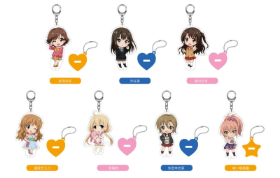 Nendoroid Plus: THE IDOLM@STER CINDERELLA GIRLS Acrylic Keychains with Stand (Uzuki Shimamura/Rin Shibuya/Mio Honda/Anzu Futaba/Riina Tada/Kirari Moroboshi/Jougasaki Mika)
