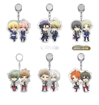 Nendoroid Plus: TSUKIUTA. THE ANIMATION - Acrylic Keychains (Shiwasu Kakeru x Kisaragi Koi / Mutsuki Hajime x Yayoi Haru / Uduki Arata x Satsuki Aoi / Minaduki Rui x Kannaduki Iku / Fuduki Kai x Shimo