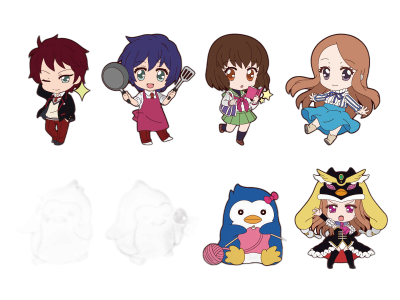 Nendoroid Plus Trading Rubber Straps: Mawaru Penguindrum