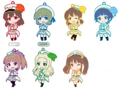 Nendoroid Plus Trading Rubber Straps: Wake Up, Girls!