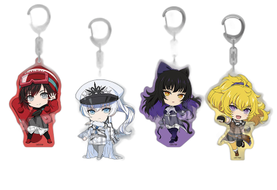 RWBY: Ice Queendom Nendoroid Plus Acrylic Keychain (Ruby Rose: Lucid Dream/Weiss Schnee: Nightmare Side/Blake Belladonna: Lucid Dream/Yang Xiao Long: Lucid Dream)