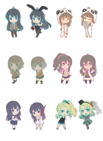 Rascal Does Not Dream of Bunny Girl Senpai Nendoroid Plus Collectible Keychains