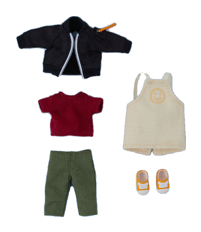 Nendoroid Doll Special Outfit Set Jacket & Apron Outfit (Black/Olive/Beige)