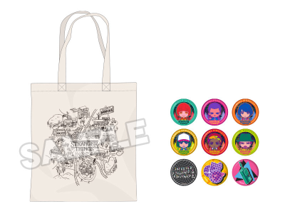 Stranger Things Nendoroid Plus Hawkins Map Tote Bag with Pinback Button