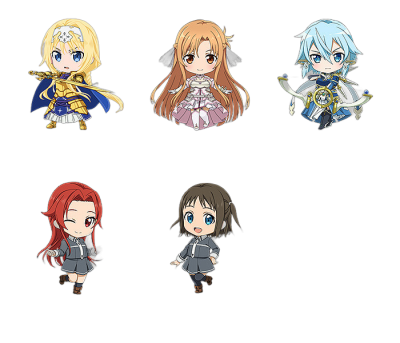 Sword Art Online: Alicization Nendoroid Plus Collectible Keychains 2