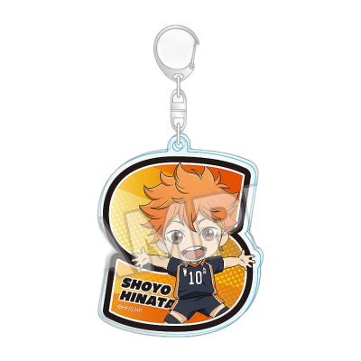 Haikyu!! Nendoroid Surprise Initial Acrylic Keychain Shoyo Hinata/Tobio Kageyama/Kei Tsukishima/Tetsuro Kuroo/Kenma Kozume/Kotaro Bokuto/Keiji Akaashi/Atsumu Miya/Osamu Miya