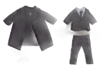 Nendoroid Doll Outfit Set: Osamu Dazai - Dark Era Ver.