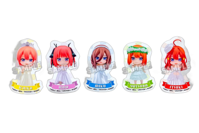 The Quintessential Quintuplets Nendoroid Plus Die-Cut Sticker Ichika Nakano/Nino Nakano/Miku Nakano/Yotsuba Nakano/Itsuki Nakano