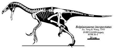 Beipiaosaurus Skelett