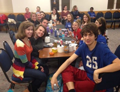 Students  celebrating Fall Fest. (Abbie Keefe/Staff Writer)