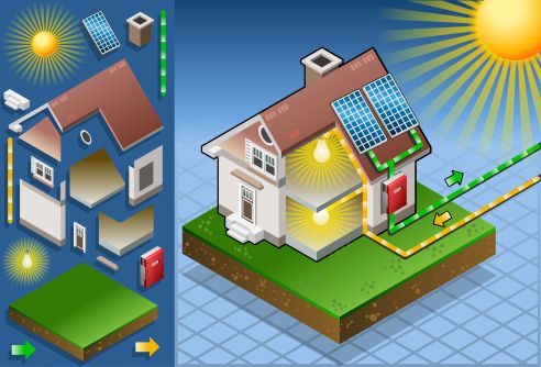 how do rooftop solar panels work