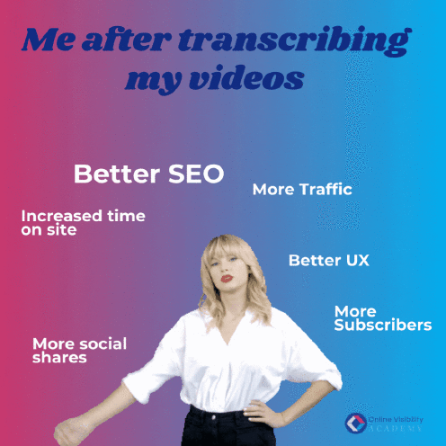 video transcripts for website traffic