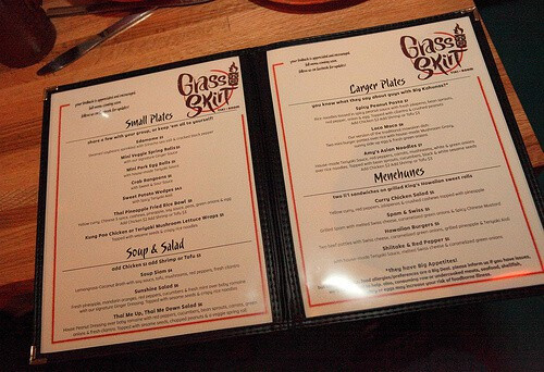 eating out menu