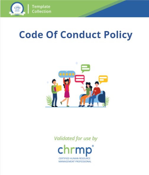 Code of Conduct Policy Template - CHRMP Membership