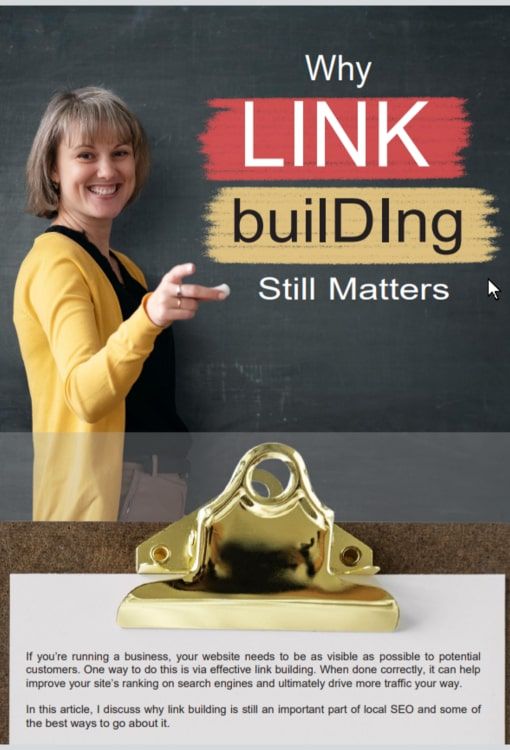 Why Link Building Still Matters