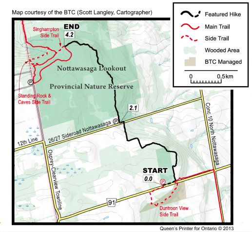 Nottawasaga Lookout Trail Map Hike The Bruce – Nottawasaga Lookout | Escarpment Magazine