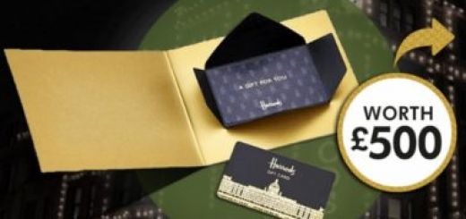 win a free harrods shopping spree valued at £500!