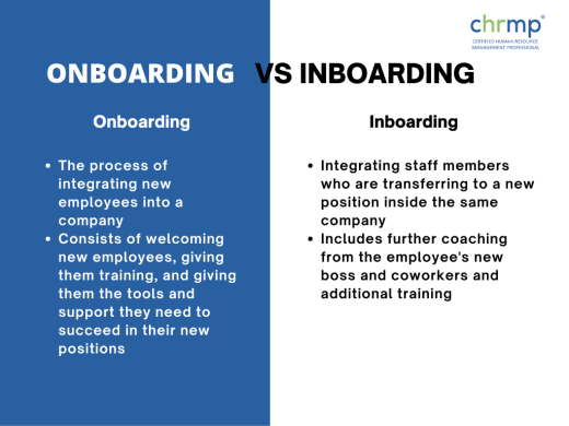 Onboarding vs. inboarding