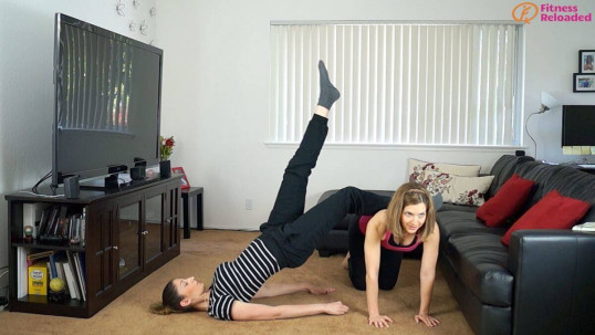partner workout routine - bridge table