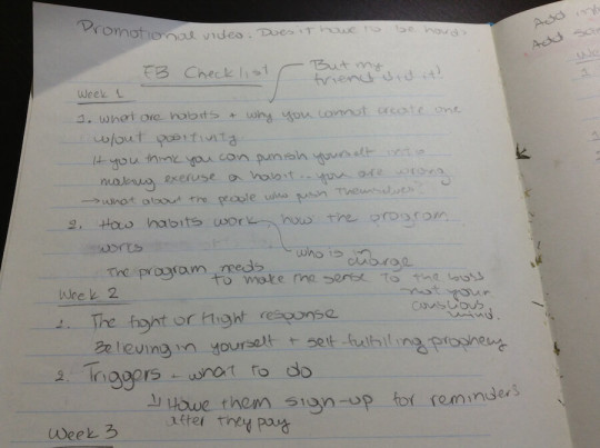 workout schedule iteration
