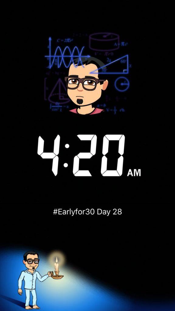Day 28 Early Riser Challenge