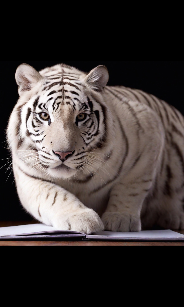 Content Writing Service tiger with a book