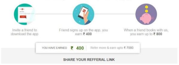 make my trip refer and earn