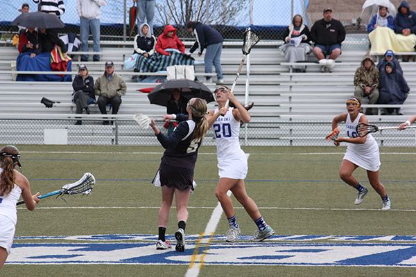 Sophomore Lacie Doubet (No. 20) scored 51 goals in her freshman season last year. She and the rest of the Lady Cavs are out to defend last season’s CSAC title. (Kevin Durso / Sports Editor)