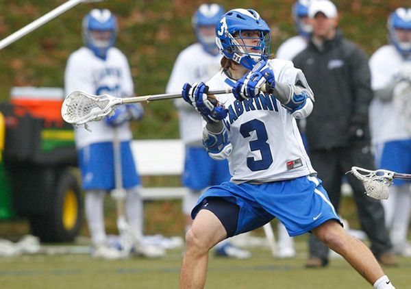 Corey Elmer (No. 3) scored seven goals in the Cavs’ victory. (Cabrini Athletics / Submitted Photos)