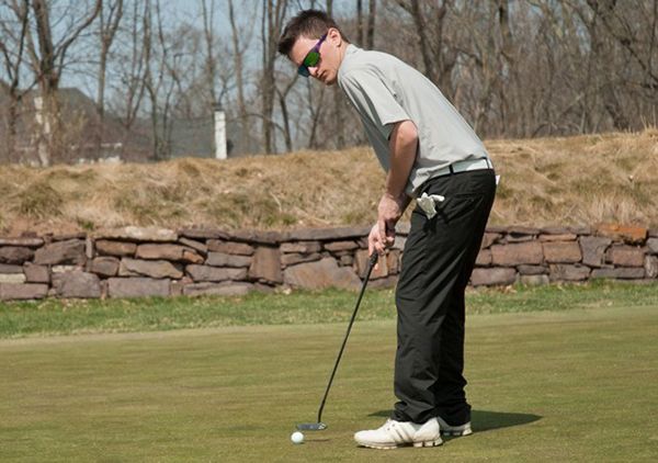 Junior Rob Bass tied for forth overall with a round of 76 (+6) on the 6,312 circuit at Stonewall Golf Club, Tuesday April 16, at 1 p.m. (Cabrini Athletics/Submitted Photo)