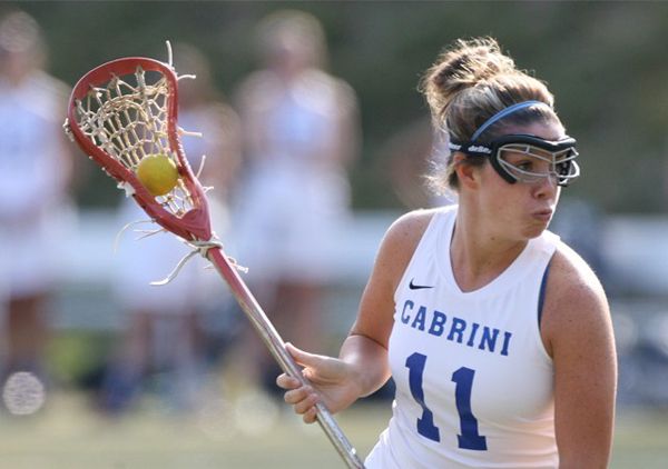 Bree Thompson scored two goals for the Lady Cavs in their season-opening 17-6 loss to Haverford on Wednesday, Feb. 28. (Cabrini Athletics / Submitted Photo)