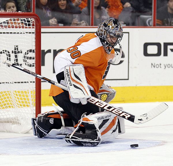 Flyers goaltender Ilya Bryzgalov has been one of the top performers on the team in 17 games this season. (MCT)