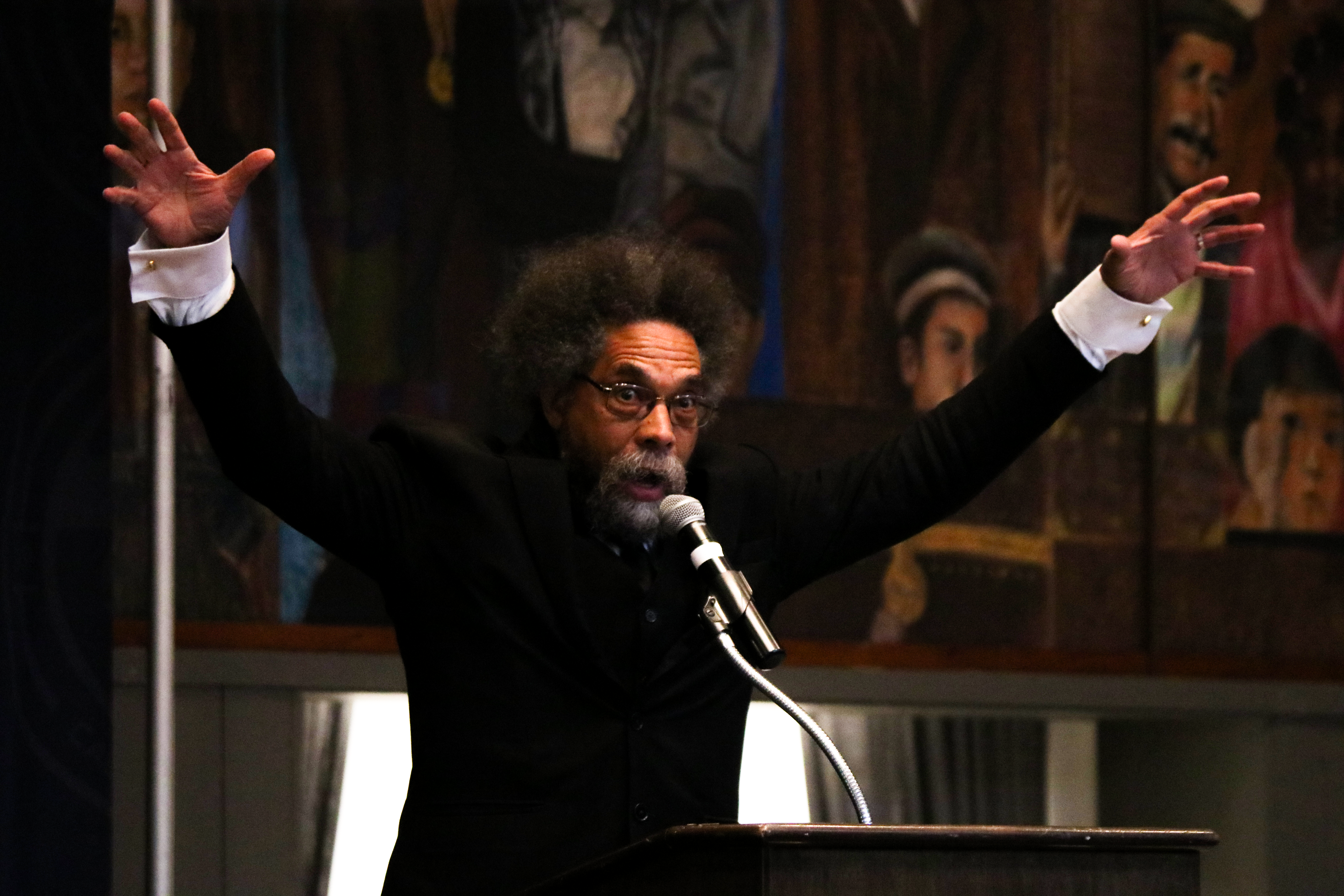 Dr. Cornel West visits Cabrini at the Shirley Dixon Urban Education Symposium
